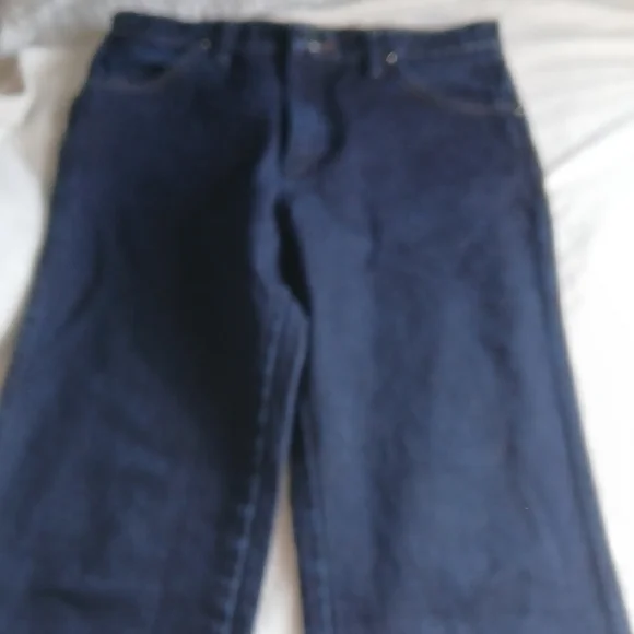 Wrangler Men's Dark Blue Straight Jeans - Picture 4 of 6